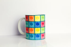 Rainbow Stamps Mug