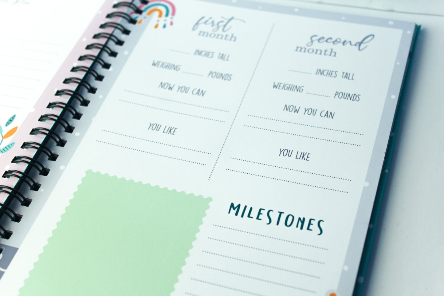 Confetti Love - Baby Milestone Book