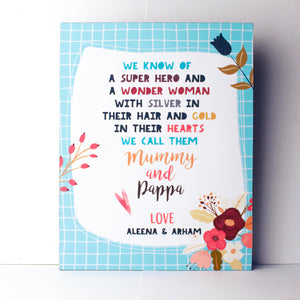 Grandparents Keepsake Plaque