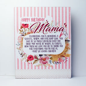 Mama - Birthday Plaque