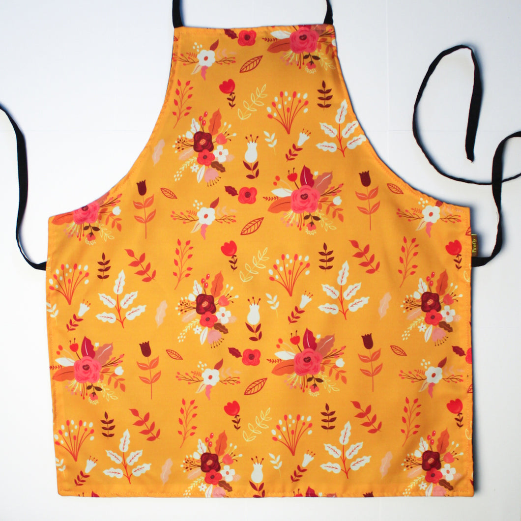 Penelope Chrome Floral Apron