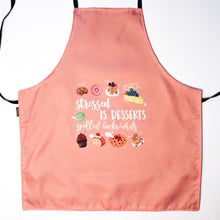 Load image into Gallery viewer, Stressed is Desserts spelled backwards Apron