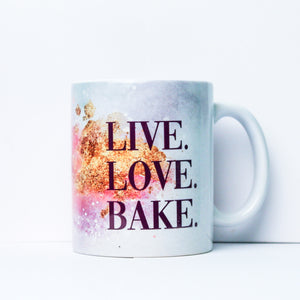 Live Love Bake Mug