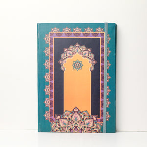 Arabasque Teal Hardbound Journal