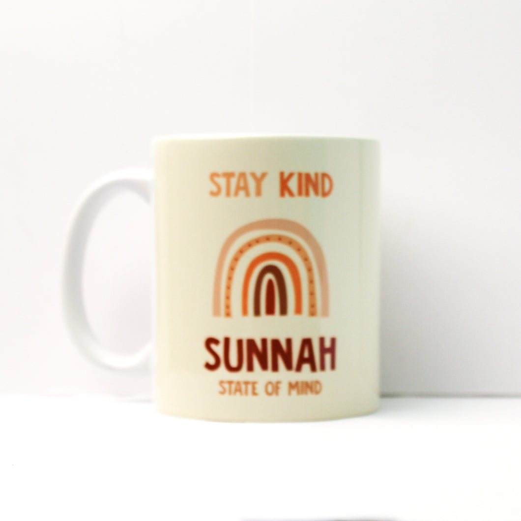Boho Stay Kind Sunnah State of Mind Mug