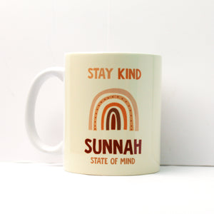 Boho Stay Kind Sunnah State of Mind Mug