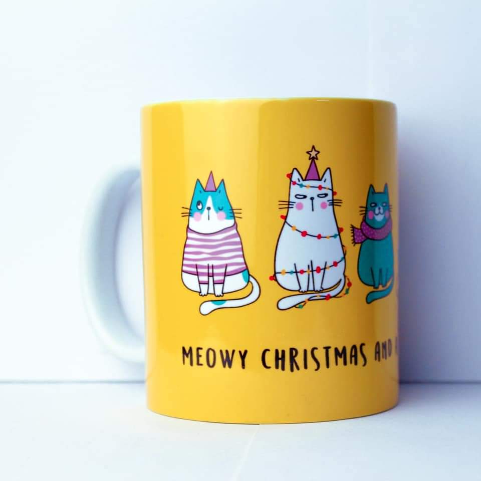 Meowy Christmas Mug