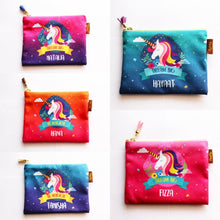 Load image into Gallery viewer, Ombre Unicorn Zipper - Firefly
