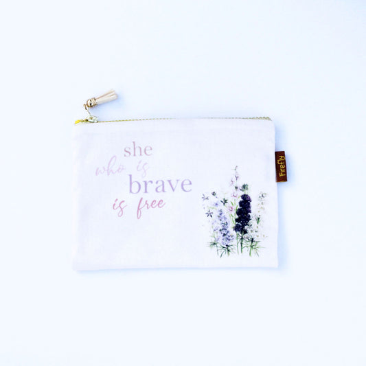 She Who is Brave Is Free Zipper