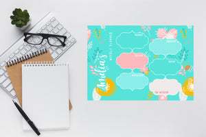 Pastel Doodles Dry Erase Planner