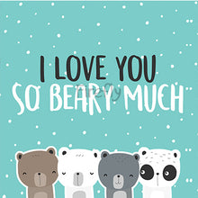 Load image into Gallery viewer, I love you so Beary Much Magnet