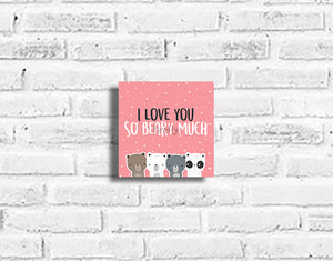 Juju Bears - I Love You Beary Much Plaque