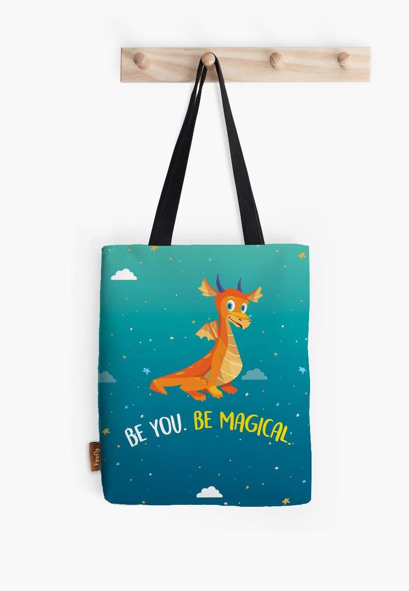 Be You Be Magical Dragon Tote - Firefly