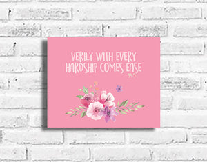 Verily with Hardship Plaque