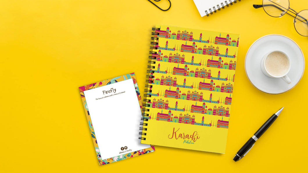 Karachi Landmarks Notebook - Firefly