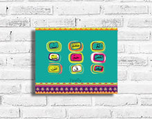 Load image into Gallery viewer, Loh e Quraani Truck Art - Doodles Frame - Firefly
