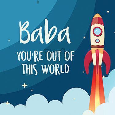 Baba, You're out of this World Magnet - Firefly