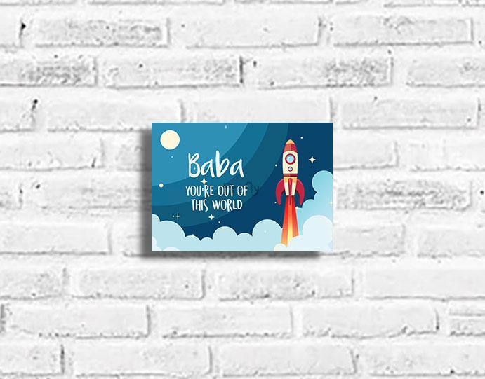Baba, You're Out of this World Plaque - Firefly