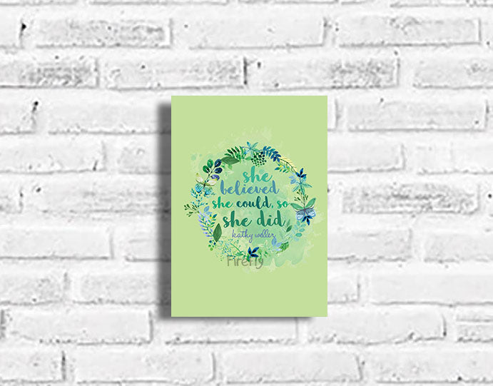 She Believed She Could Plaque