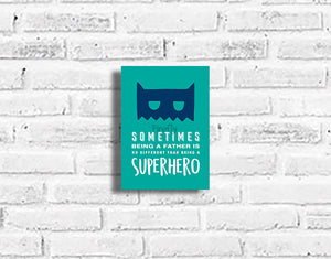 Superhero - Teal Plaque
