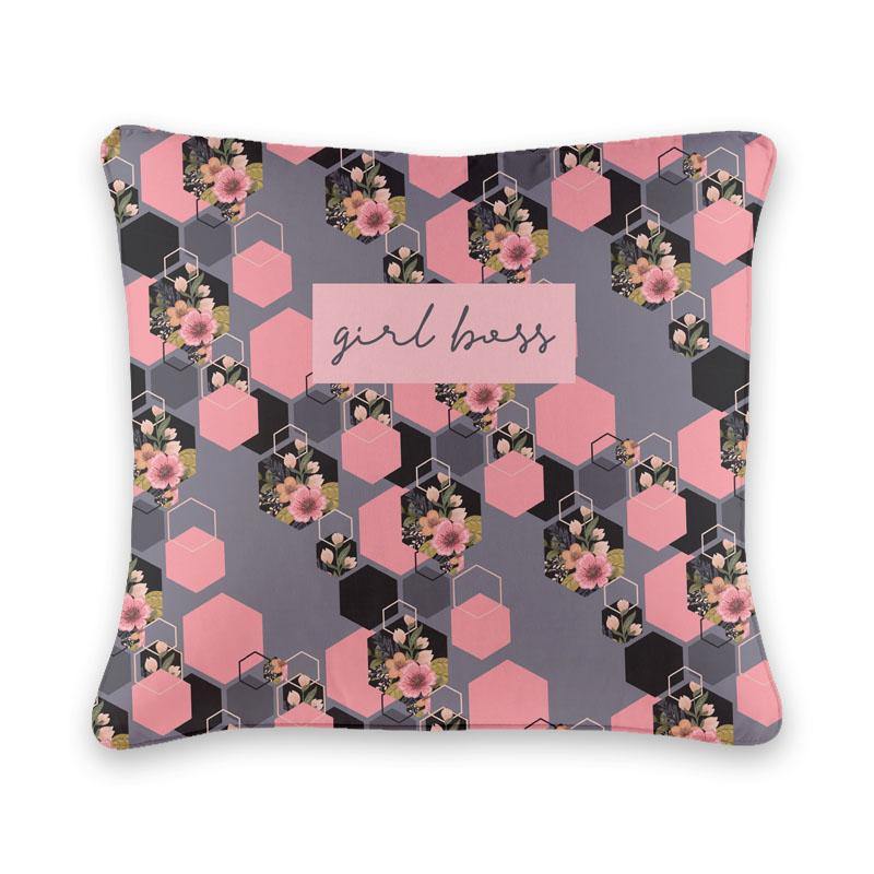 Girl Boss Mauve Cushion Cover - Firefly