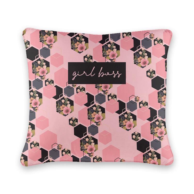 Girl Boss Pink Cushion Cover - Firefly