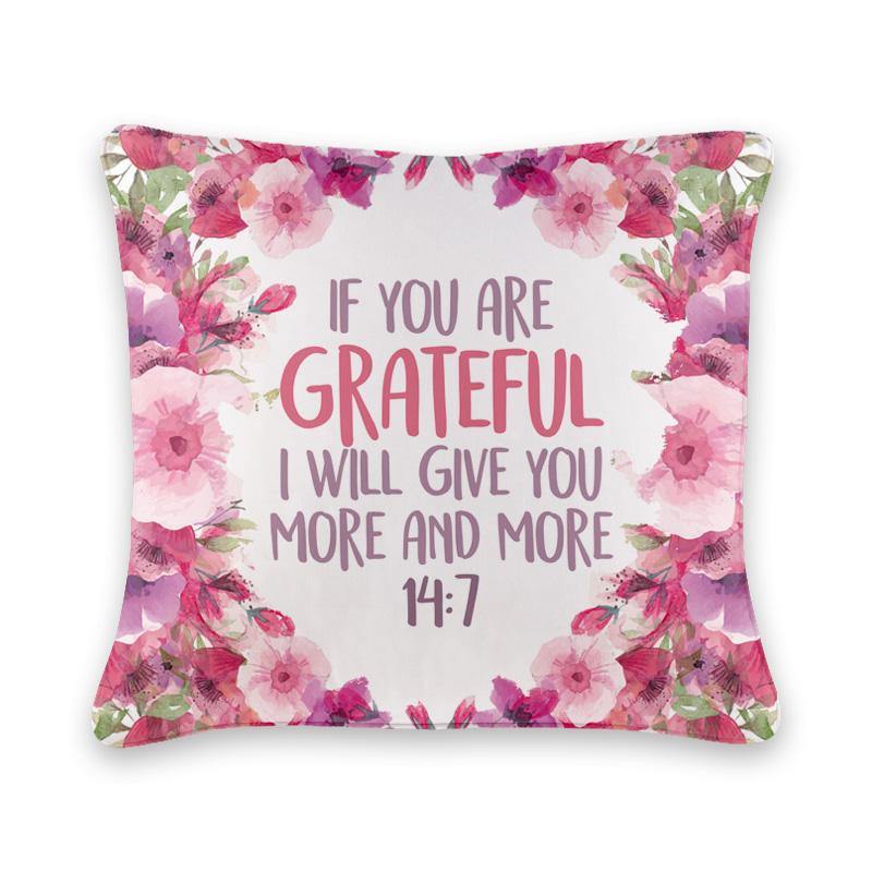 Grateful Cushion Cover - Firefly